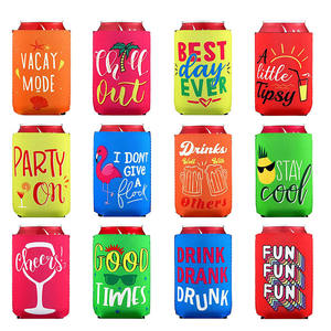 승화를위한 맞춤형 로고 팔찌 맞춤형 네오프렌 스터비 홀더 맞춤형 맥주 캔 쿨러 - Product Image 3