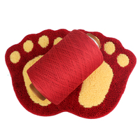 100% Polyester DTY Super doux fil à touffeter haute ténacité teint flocage Machine à touffeter tissage tapis tapis pied fil tressé