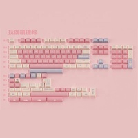 Touches de clavier personnalisées en sublimation de teinture KCA Profile Doll Machine avec touche Enter ISO 6.25u 7u espace pour clavier mécanique