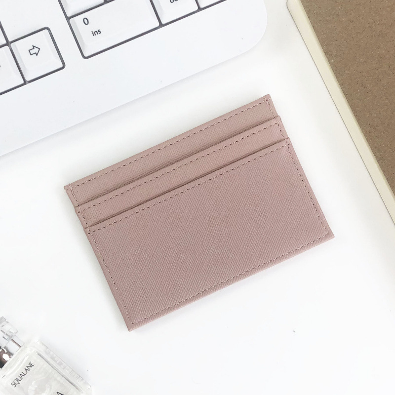 Porte-cartes rose foncé
