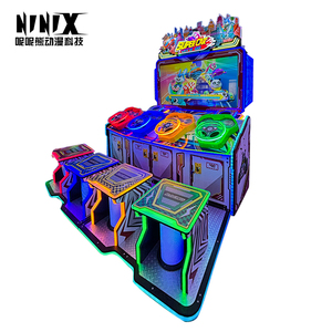 เครื่องเกมอาเขตการแข่งรถหลายคนมีสีสันสำหรับครอบครัวความบันเทิงแบบหยอดเหรียญผลิตโลหะ1ปี - Product Image 3