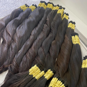 100g de Cabello Humano a Granel para Trenzas Rubio Marrón # 99J # Extensiones de Cabello Suelto Ondulado Estilo Boho 350, Rizos Románticos y Voluminosos, Marca <span class=keywords><strong>Bobbi</strong></span> - Product Image 1