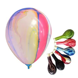 Ballons en latex imprimés de couleur arc-en-ciel personnalisés écologiques pour la décoration de fête