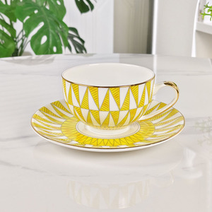 15 Pieces of Luxurious Yellow <b>Coffee</b> Utensils Tea Pot <b>Coffee</b> Powder Milk Pot Sugar Pot <b>Gift</b> Giving Home <b>Coffee</b> <b>Set</b> - Product Image 6