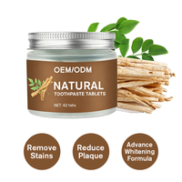 Tablettes de dentifrice aux herbes OEM ODM personnalisables avec logo, aux huiles essentielles de Neem et de Clou de girofle, rafraîchissantes pour usage domestique