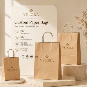 Sac en papier kraft biodégradable CRD pour médicaments et petits emballages de produits de vente au détail - Product Image 1