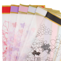 Papier d'emballage pour fleuriste, imprimé floral, imperméable, pour emballer des bouquets, pour les fêtes et les festivals
