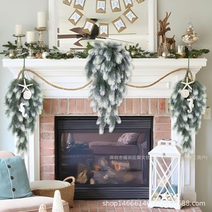 Décoration murale en aiguilles de pin artificielles de Noël, 30cm-100cm, en plastique, pour la décoration intérieure de la maison - Product Image 3