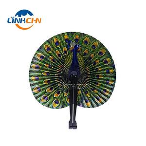 Customized Foldable Round <b>Plastic</b> <b>Pocket</b> Gift Fan with Your logo - Product Image 3