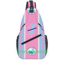 Sac à dos de poitrine Sorority National Sorority of Phi Delta Kappaas, sac à bandoulière personnalisé pour le sport et les voyages, sac à bandoulière décontracté à la mode pour hommes et femmes
