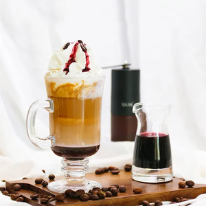 Vaso de Vidrio Estilo Nórdico Irlandés para Café Latte, Batidos y Helados, para Bebidas de Postre, Venta al Por Mayor - Product Image 1