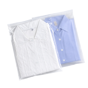 Sacs d'emballage biodégradables de haute <span class=keywords><strong>qualité</strong></span> avec fermeture éclair et logo personnalisé pour vêtements, chaussettes, chemises, sous-vêtements (recyclables) - Product Image 1