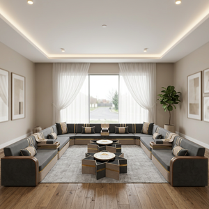 Conjunto de Sala de Estar Tradicional Árabe Majlis |   Tela Plegable Extensible Modular |   Personalizable |   Envío Gratuito a Todo el Mundo | - Product Image 3