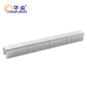 China Furniture Fastener 10mm Length Galvanize 10J Series Staple Black Silver 20Ga Sofa Staples 1010J