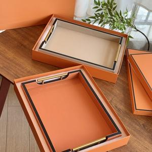 Plateau de rangement en bois écologique de haute qualité pour le service en chambre d'hôtel, idéal pour un cadeau de mariage - Product Image 5