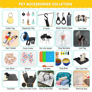 Porta Sacchetti Igiene Cane Mani Libere da Guinzaglio, <span class=keywords><strong>Dispenser</strong></span> in Gomma per Sacchetti Rifiuti Animali, Accessori in Silicone per Passeggiate con il Cane - Product Image 5