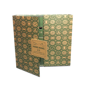 Calendrier de l'Avent vert à double ouverture pour boucles d'oreilles, 25 jours, vente en gros, coffret cadeau rigide vide pour parfums et sérums de soin, avec gaufrage - Product Image 1