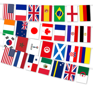 Bannière de pays pour la <span class=keywords><strong>Coupe</strong></span> <span class=keywords><strong>du</strong></span> <span class=keywords><strong>Monde</strong></span> de Football 2026 pour bars, restaurants, fêtes de rue, décorations, drapeaux colorés de football, guirlandes - Product Image 3