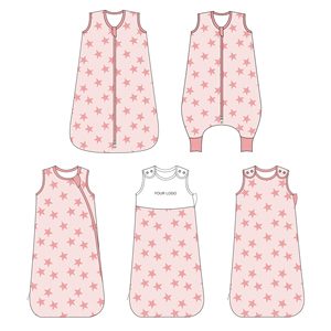 Sac de Couchage en Coton Biologique pour Bébé et Nouveau-Né, Sacs de Couchage Portables en Bambou, Imprimé Personnalisé, 0.5-2.5 - Product Image 2