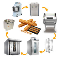 Équipement de boulangerie commercial complet sur mesure en acier inoxydable, automatique, haute productivité, pour la fabrication de farine, de maïs, de croissants, de pains et de toasts