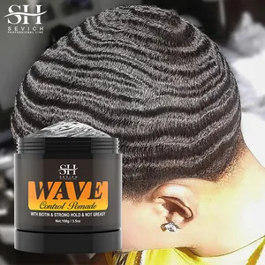 Hair Styling Wax Private Label Natural Wave Pomade Hair Wax For Men Anti Frizz Gummy Hair Wax