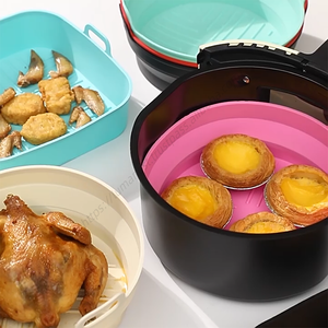 Wholesale Reusable <b>Air</b> <b>Fryer</b> Basket Pot Liners Non-stick Silicone Sustainable Baking Pan Dishes & Pans - Product Image 3