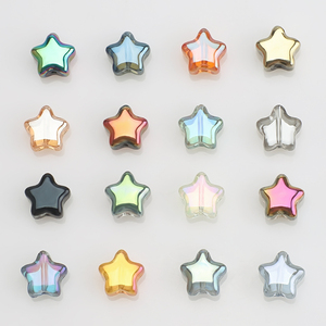 Cuentas de cristal en forma de estrella de 8MM, colgante de pentagrama de varios colores brillantes, pendientes de cuentas de cristal, dijes DIY, adornos de navidad, regalos - Product Image 6