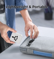 Adaptateur de voyage tout-en-un, adaptateur de prise secteur AC, chargeur mural multi-ports, prise universelle type C, adaptateur de voyage à charge rapide