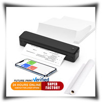 Imprimante thermique sans encre U8 sans fil pour les voyages, prend en charge les formats US Letter et A4 (8,5 x 11 pouces), petite imprimante mobile