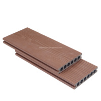 Planches de terrasse en WPC co-extrudé de 1ère génération modernes pour l'extérieur, 25*140mm, imperméables, ignifuges, antidérapantes, composites pour jardin
