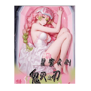 Cartes de collection de la série DemonSlayered, cartes à jouer en papier coloré acrylique, anime japonais, Mitsuri Kanroji Nezuko, cadeaux pour les amateurs - Product Image 1