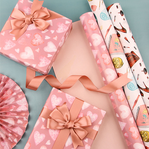 Vente en gros 80g de papier kraft pour la Saint Valentin rouleau de papier d'emballage pour cadeau de luxe 43*300cm - Product Image 5