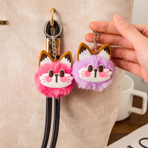 Cute Cat Plush Keychain 3D <b>Cartoon</b> Soft Key Accessories For Bag <b>Backpack</b> Student Gift - Product Image 4