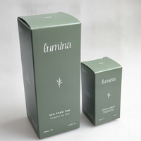 Boîte en carton écologique non couché, petite, gaufrée mate, pour crème pour les mains naturelle
