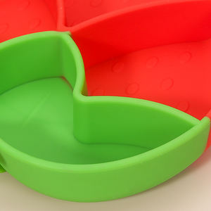 Assiette à repas en Silicone pour bébé, bol à fraises en acier inoxydable 304 fourchette cuillère vaisselle en Silicone ensemble d'alimentation pour bébé - Product Image 5