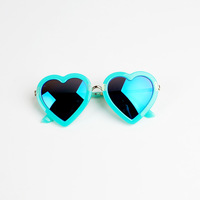 Lunettes de soleil tendance pour enfants, garçons et filles, lunettes de soleil pour bébés, lunettes de soleil en forme de cœur