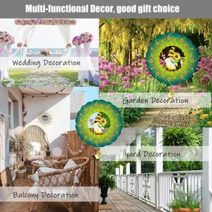 EnchGarden Molinillos de Viento Cinéticos de Acero Inoxidable 3D de 12 Pulgadas y 0.5mm de Grosor con Diseño de Gnomo Girasol para Jardín - Product Image 6