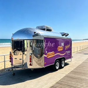 Chariot de restauration mobile électrique en acier inoxydable pour snacks et hamburgers, idéal pour la vente en extérieur – Offre spéciale UE - Product Image 1