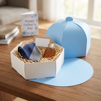Boîte cadeau en forme de casquette de baseball pour la fête des pères, la fête prénatale, la révélation du sexe, la décoration d'anniversaire, les bonbons, la charcuterie