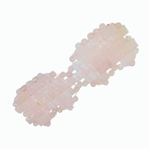 Masque de massage pour les yeux en pierre de quartz rose naturelle multi-matériaux et jade - Product Image 5