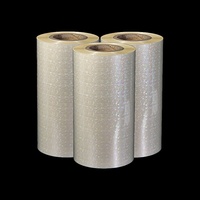 Rouleau de film de plastification thermique BOPP holographique transparent 3D effet sable mouvant étoilé 330mm*200m*25 microns