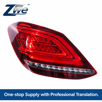 Ensemble de feux arrière LED complets pour Classe C W205 2019 2021 Facelift, lentille transparente, clignotant séquentiel, style OE, 12V, Plug and Play