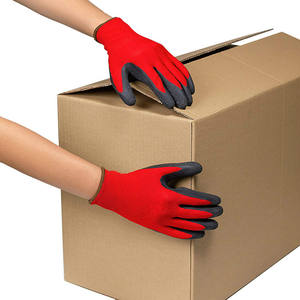 Guantes antidérapantes en caoutchouc enduit de <span class=keywords><strong>Latex</strong></span>, multi-usages, <span class=keywords><strong>Orange</strong></span>, Construction, réparation, entrepôt, gants de sécurité pour jardin - Product Image 4