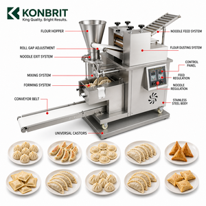 Machine à faire des raviolis automatique 150 1200W, production artisanale de 10000 pièces/h, Gyoza, Empanada, Samosa, <span class=keywords><strong>Ravioli</strong></span>, industrielle, CE - Product Image 6