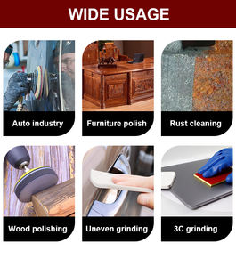 Éponge de ponçage humide et sèche pour bois, métal, cloisons sèches – Grain fin, bloc flexible en oxyde d'aluminium – Vente directe usine - Product Image 6