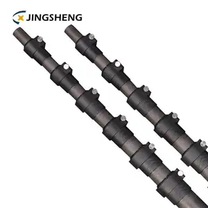 Varilla de tubo de fibra de carbono, postes de extensión ovalados forjados de alta calidad, barril de fusil de mango largo, ejes de fibra de carbono más vendidos
