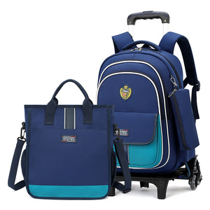 <span class=keywords><strong>Sac</strong></span> <span class=keywords><strong>à</strong></span> <span class=keywords><strong>dos</strong></span> trolley de style britannique, grande capacité, imperméable et <span class=keywords><strong>ultra</strong></span>-<span class=keywords><strong>léger</strong></span>, pour élèves du primaire - Vente chaude transfrontalière - Product Image 2