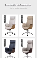 Chaise de bureau ergonomique pivotante à dossier haut en maille avec roulettes pour bureau à domicile et salle à manger