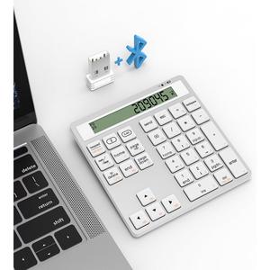 Teclado Numérico Inalámbrico 2.4G con Pantalla y Calculadora - Teclado Numérico Inalámbrico Delgado de 34 Teclas Portátil - Product Image 3