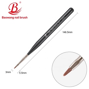 Ensemble de pinceaux professionnels pour nail art OME, très demandé, avec pinceaux liner et ovales, manche en bois, pour usage en salon - Product Image 5